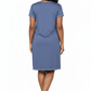 Plus Size Soft & Supple Knit Dress with Lace Trim - La Cera
