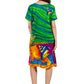 La Cera 100% Cotton Knit Angelfish Dress - La Cera
