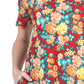 Vestido evasé con estampado floral La Cera
