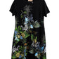 La Cera Plus Size Printed Jersey Knit Dress - La Cera
