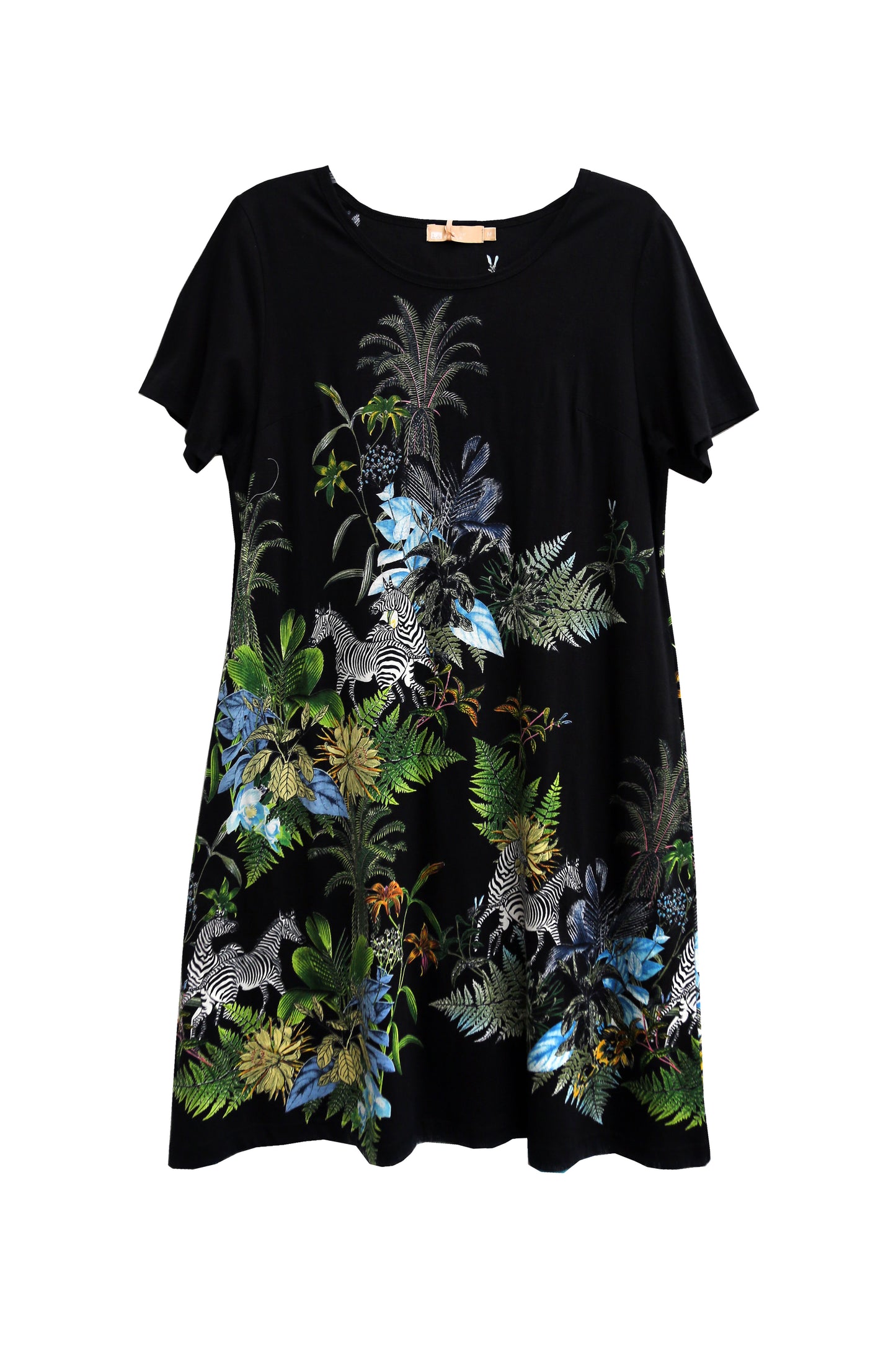 La Cera Plus Size Printed Jersey Knit Dress - La Cera