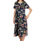 La Cera Midnight Floral Knit Dress - La Cera