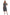 La Cera White Flower Printed A-Line Dress - La Cera