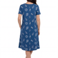 La Cera Seashell Seahorse Printed A-Line Dress