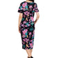La Cera Rainforest Floral Printed A-Line Dress