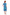 La Cera Blue Floral Print A-Line Dress - La Cera