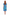 La Cera Blue Floral Print A-Line Dress - La Cera