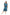 La Cera Plus Size Navy Floral Print A-line Dress - La Cera