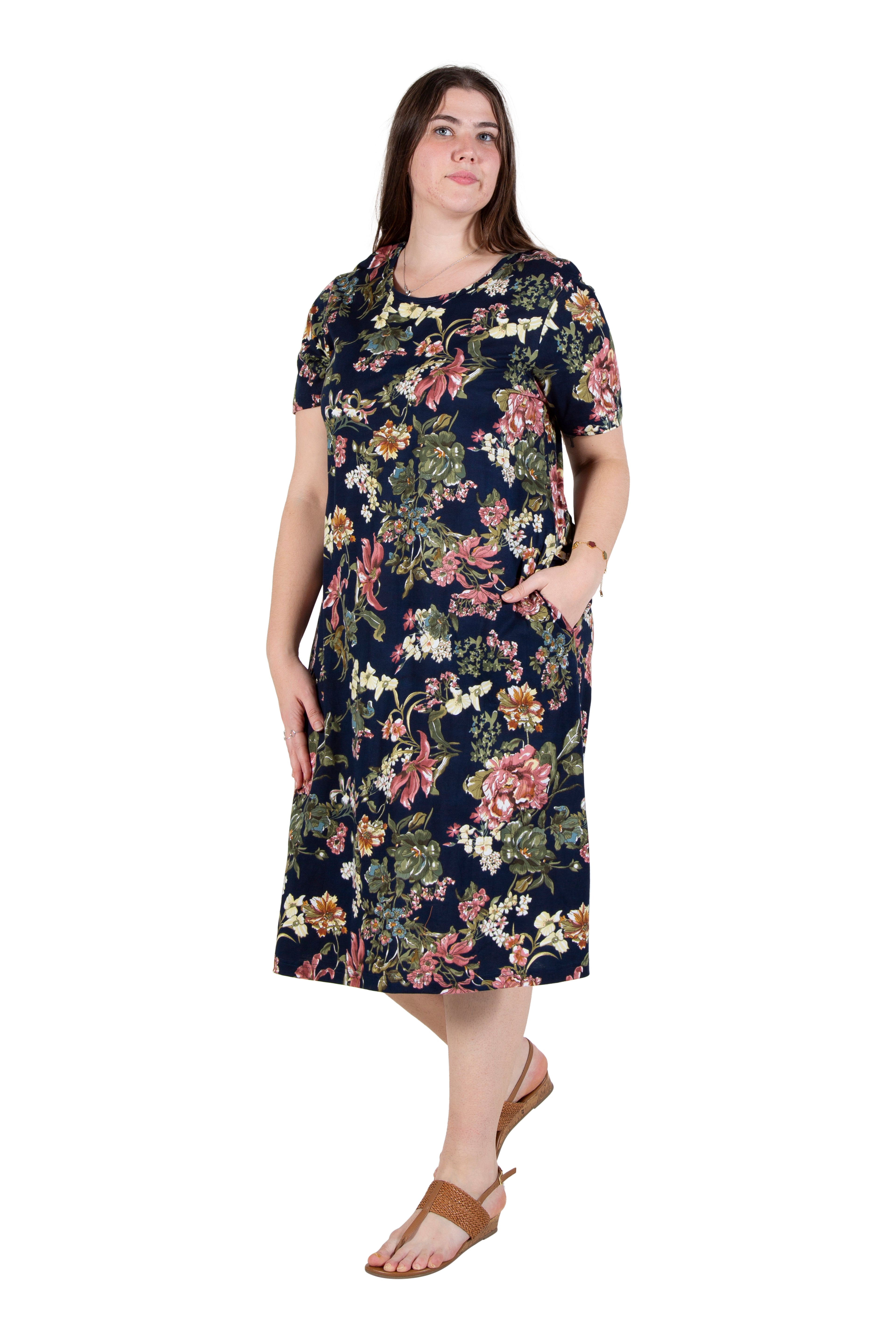 Robe Plus Size La Cera Dresses Vintage Floral Print Women's Casual