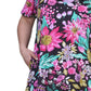 La Cera Black and Fuchsia Plus Size A-Line Knit Dress - La Cera