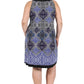 La Cera Plus Size Reversible Pleated Sleeveless Dress