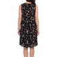 La Cera Sleeveless Daisy Print Dress