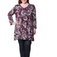Top tipo túnica tipo jersey con estampado floral de La Cera