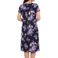 La Cera Enchanting Floral Bouquet Pleat Front Dress