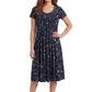 La Cera Botanical Floral Print Dress - La Cera