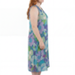 La Cera Sleeveless V-Neck Retro Floral Dress - La Cera