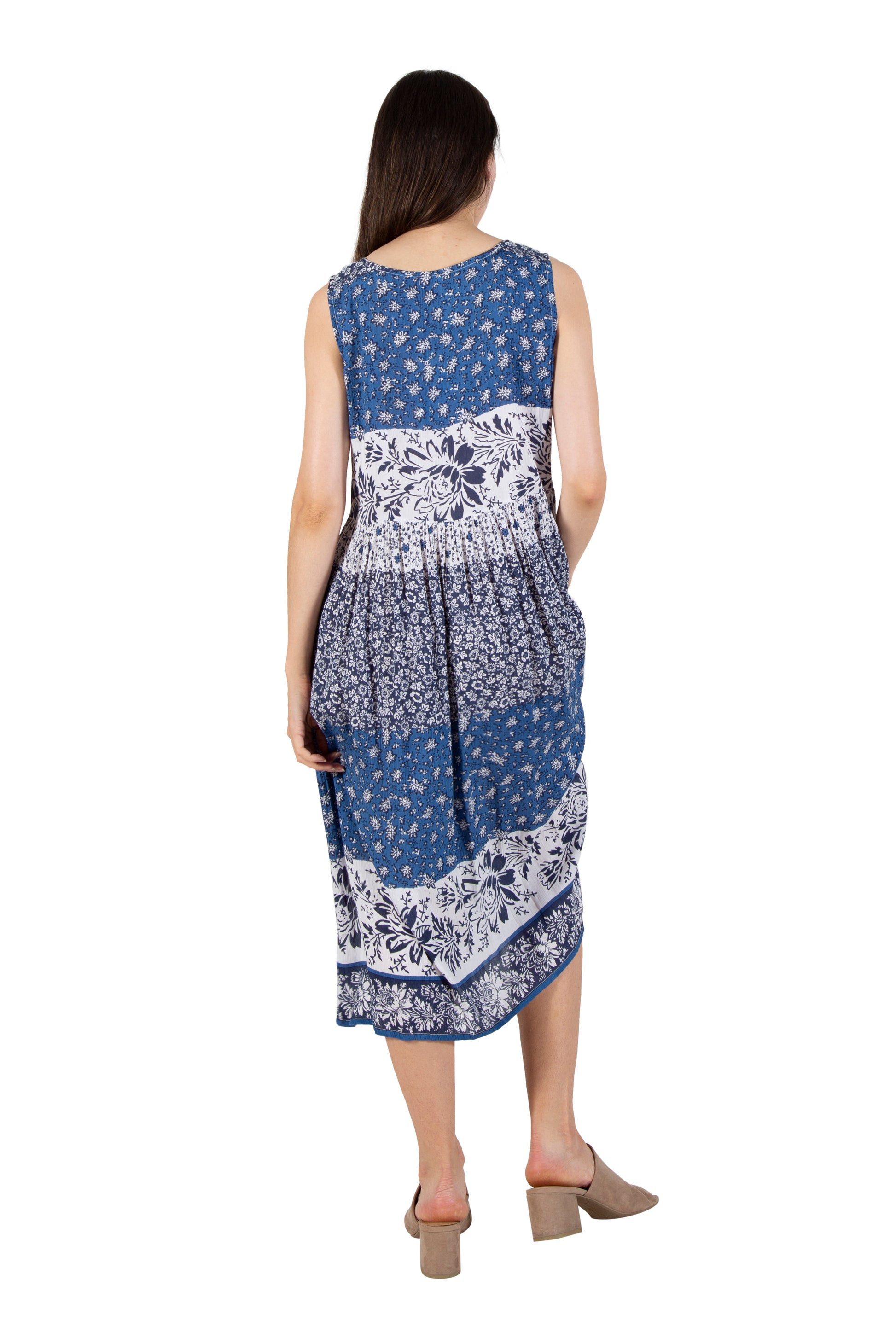 La Cera Tiered Print Sundress - La Cera