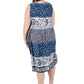 La Cera Plus Size Tiered Print Sundress - La Cera
