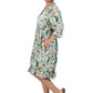 La Cera Lace Applique Lovebird Floral Dress