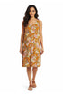 La Cera Rayon Summer Floral Print Sundress - La Cera
