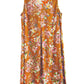 La Cera Rayon Summer Floral Print Sundress - La Cera