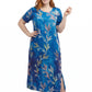 Plus Size La Cera Short Sleeve A-Line Dress