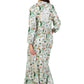 La Cera Lovebird Floral Print Maxi Dress - La Cera