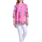 La Cera Hi-Lo Hibiscus Tunic