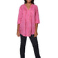 La Cera Pink Paisley Cotton Tunic - La Cera