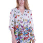 La Cera Butterfly Garden Cotton Tunic - La Cera