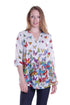 La Cera Butterfly Garden Cotton Tunic - La Cera
