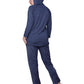 Soft & Supple 2-Piece Hooded Knit Sweatpants Set - La Cera