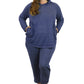 Top de punto con capucha, suave y flexible, de talla grande