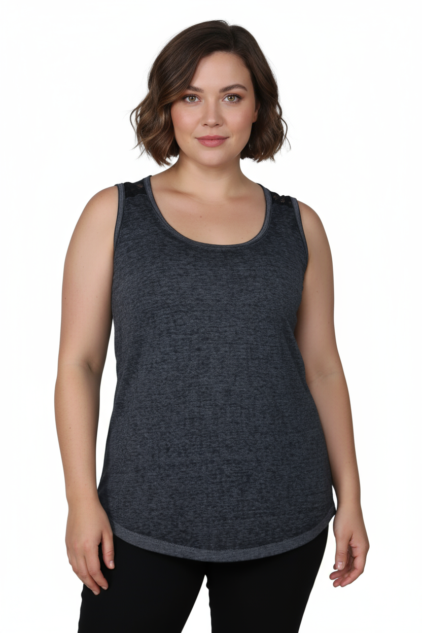 Plus Size Soft & Supple Sleeveless Knit Top
