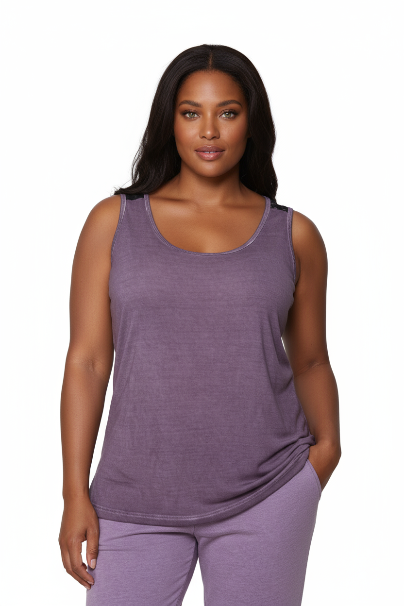 Plus Size Soft & Supple Sleeveless Knit Top