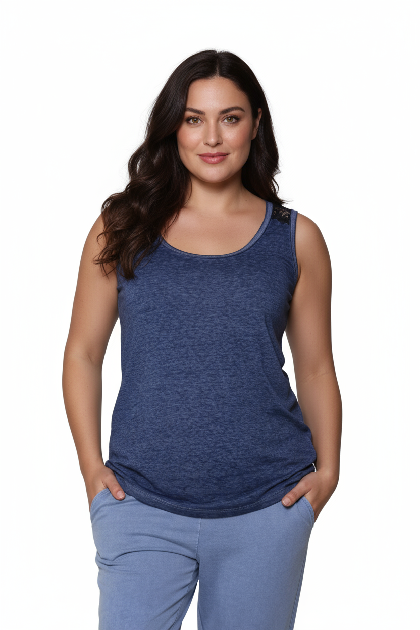 Plus Size Soft & Supple Sleeveless Knit Top