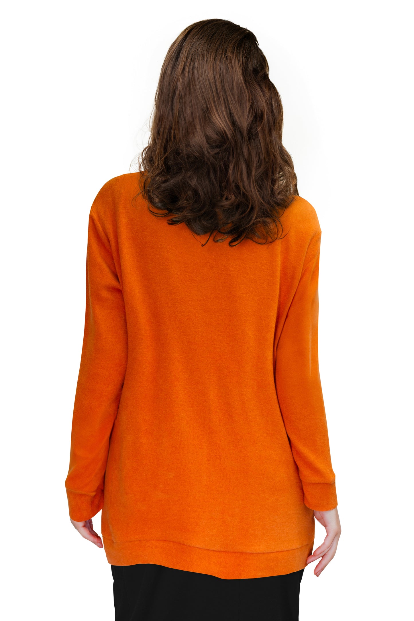 Plus Size Comfort Luxe Collection Cozy Knit V- Neck Tunic - La Cera