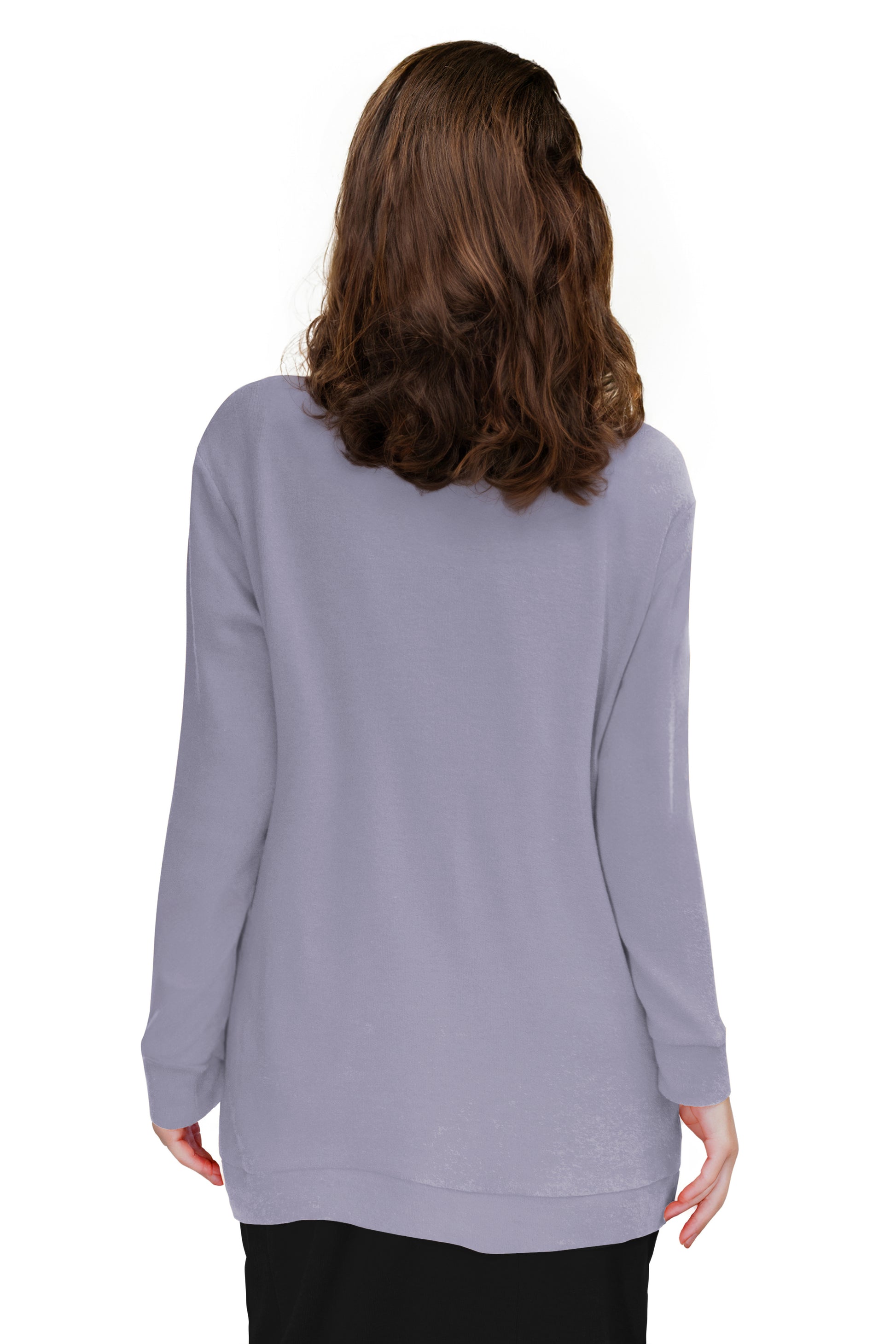 Plus Size Comfort Luxe Collection Cozy Knit V- Neck Tunic - La Cera