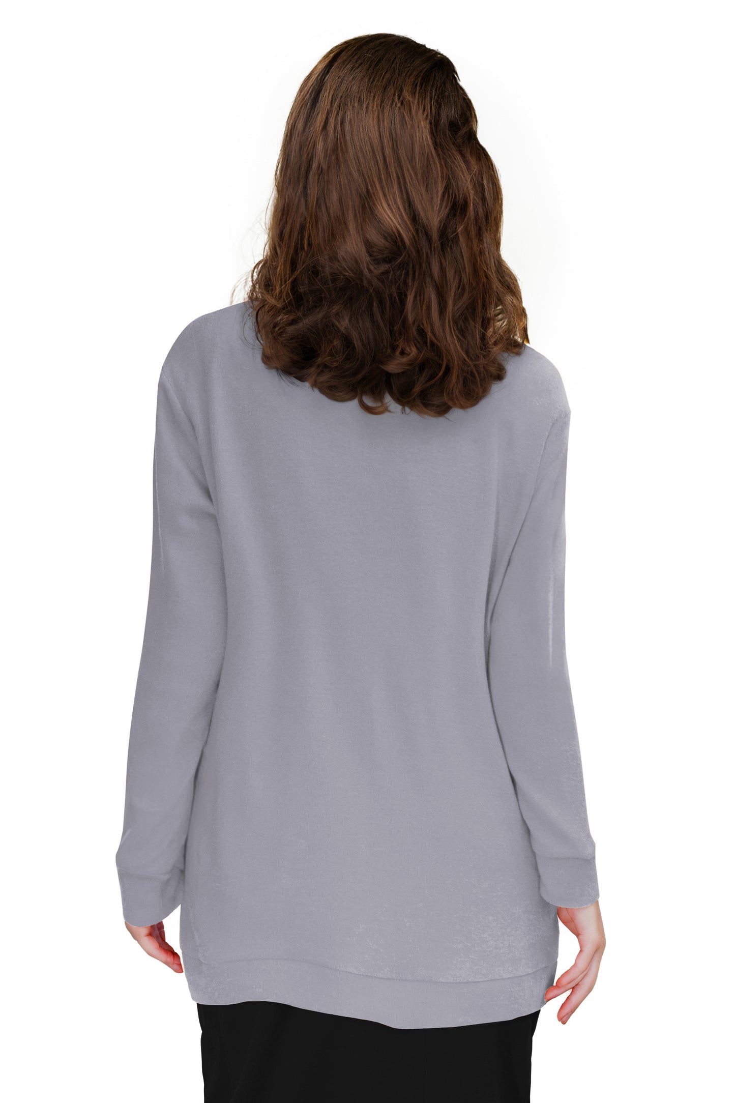 Plus Size Comfort Luxe Collection Cozy Knit V- Neck Tunic - La Cera