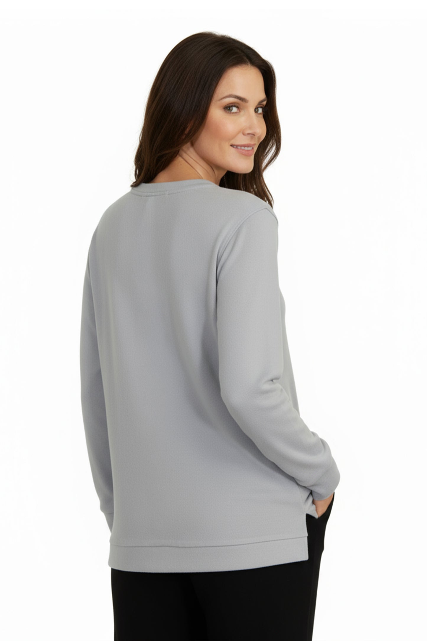 Comfort Luxe Collection Cozy Knit V Neck Tunic