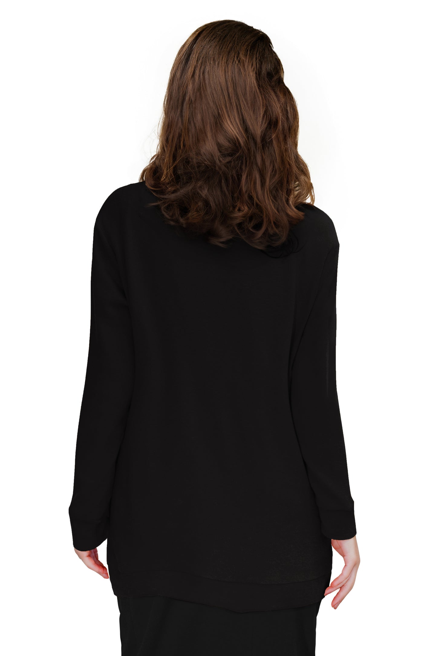 Plus Size Comfort Luxe Collection Cozy Knit V- Neck Tunic - La Cera