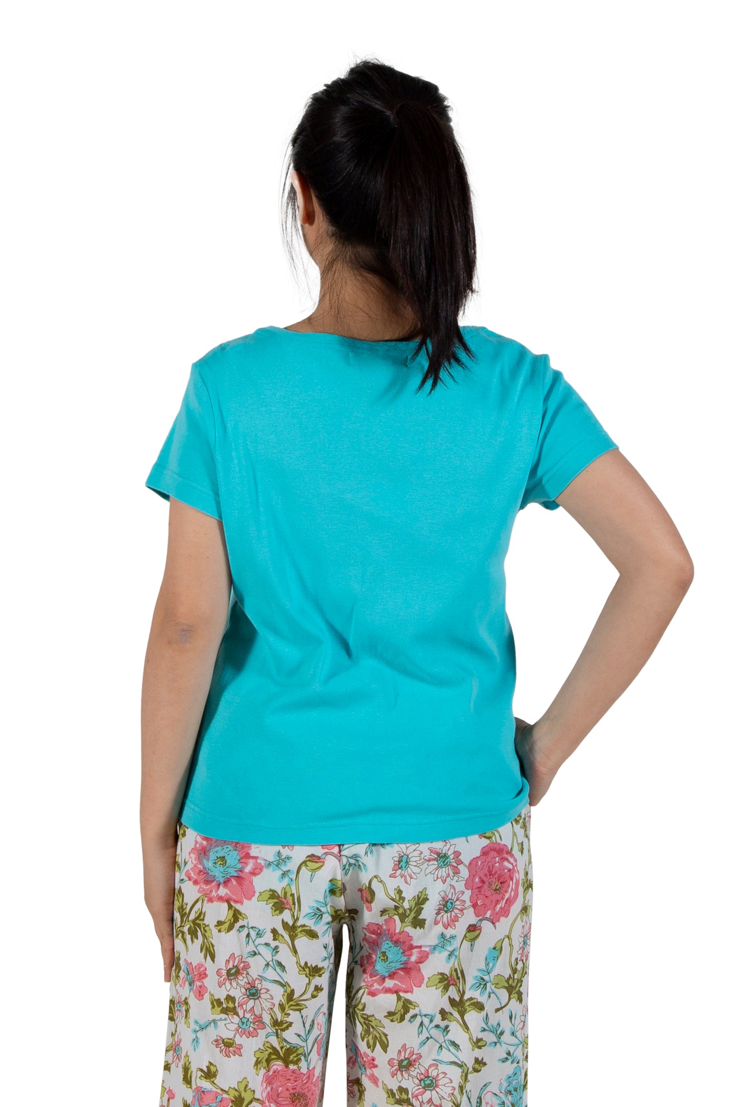A La Carte By La Cera Cotton V-Neck Top - La Cera