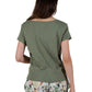 A La Carte By La Cera Cotton V-Neck Top - La Cera
