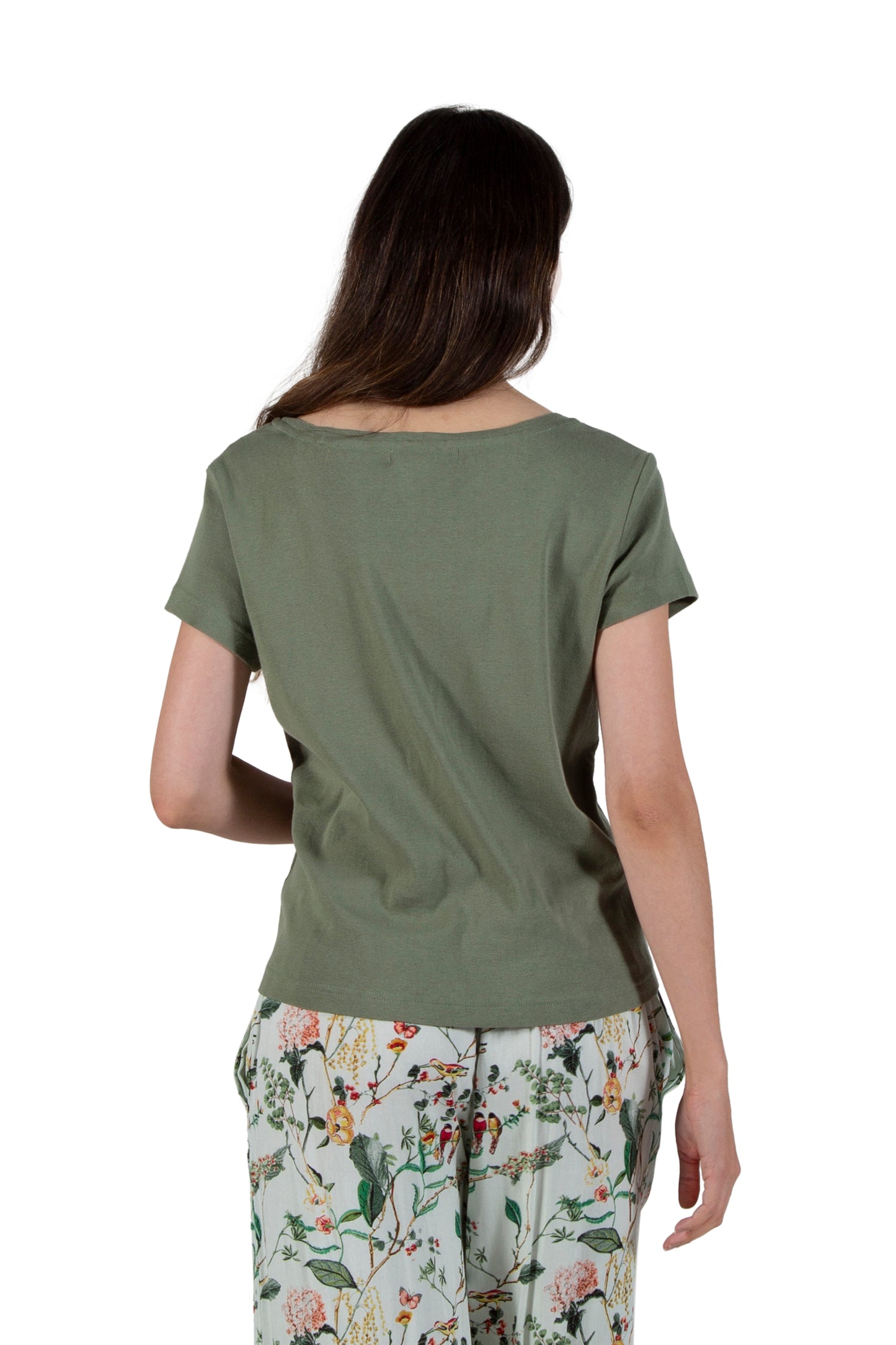 A La Carte By La Cera Cotton V-Neck Top - La Cera