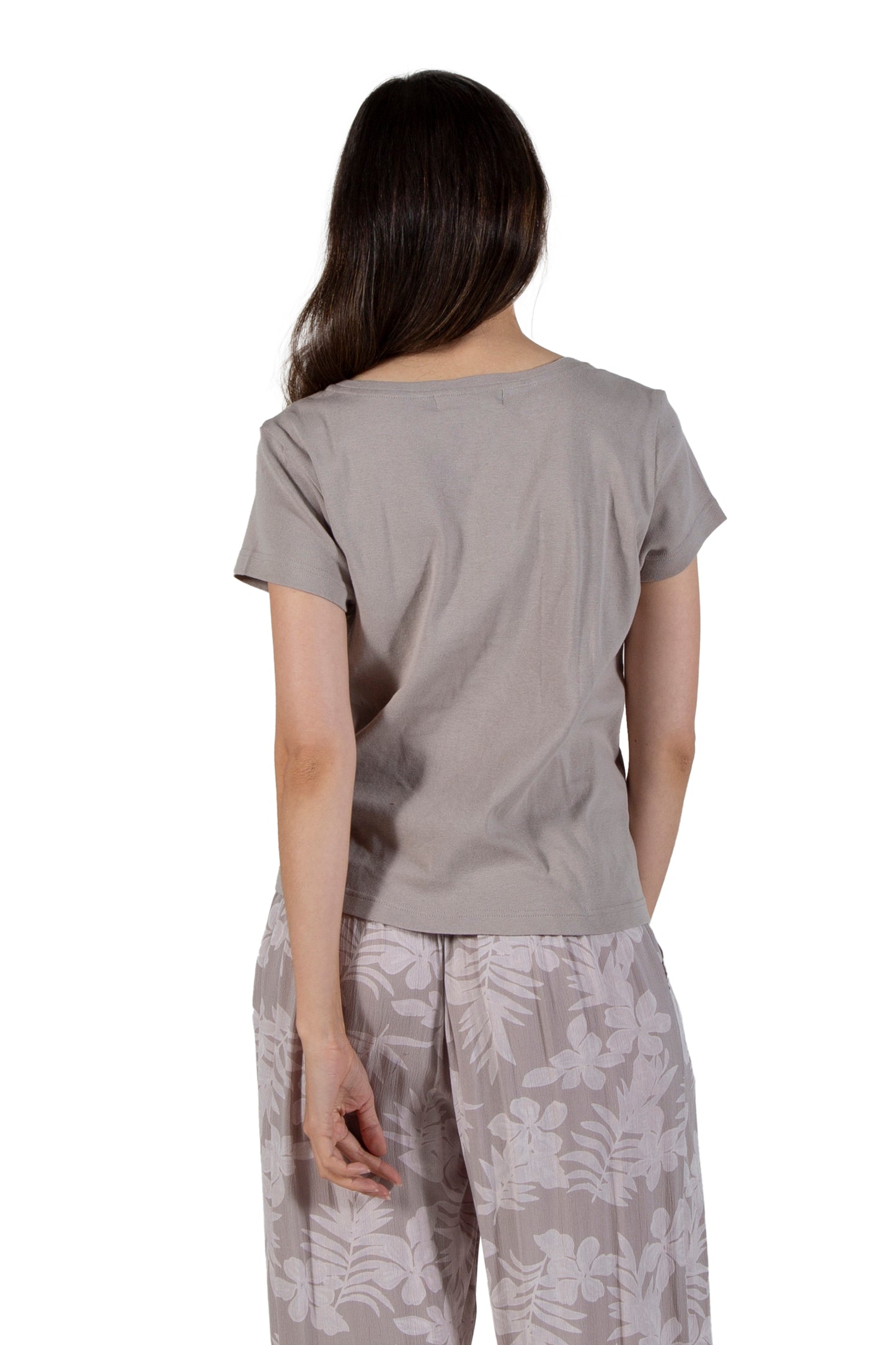 A La Carte By La Cera Cotton V-Neck Top - La Cera
