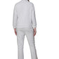 French Terry Cotton 2-Piece Zip-Front Track Pant Set - La Cera