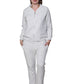 French Terry Cotton 2-Piece Zip-Front Track Pant Set - La Cera