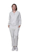 French Terry Cotton 2-Piece Zip-Front Track Pant Set - La Cera