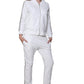 Chaqueta con cremallera de felpa francesa de talla grande