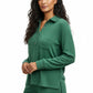 Comfort Luxe Collection Cozy Knit Notch Collar Shirt - La Cera
